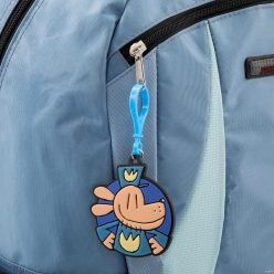 Dog Man Deluxe Rubber Backpack Clip
